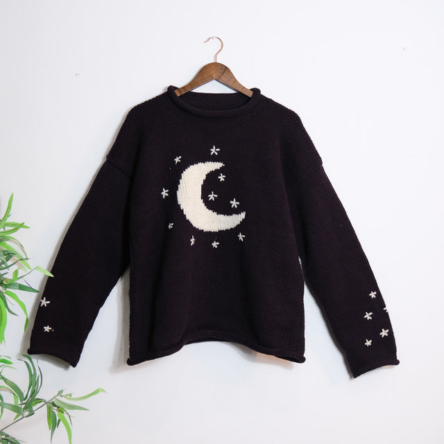 Moonlit Harmony Knit Pullover