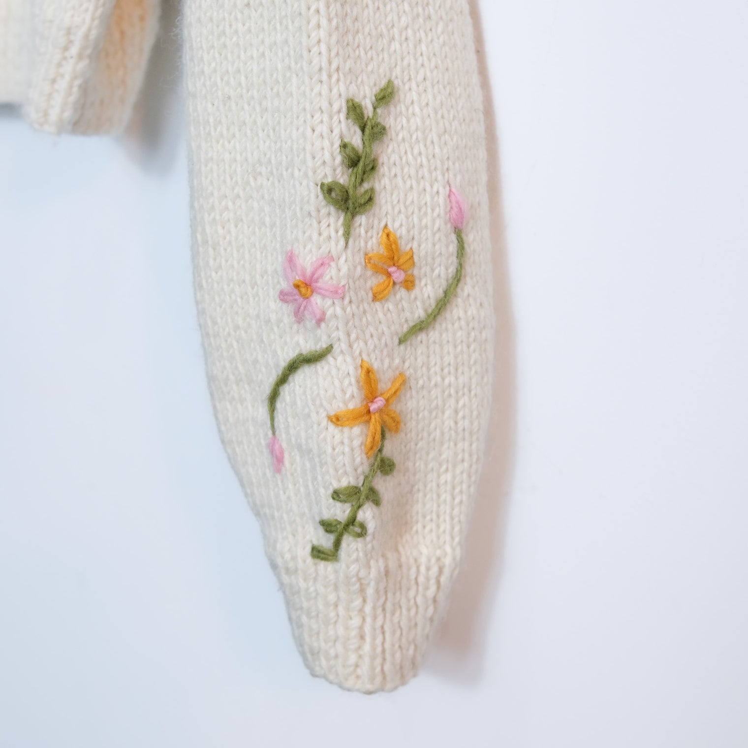 Butterfly Meadow Knit Crop Sweater