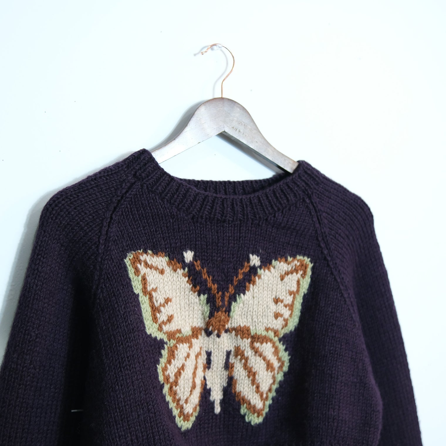Butterfly Meadow Knit Crop Sweater