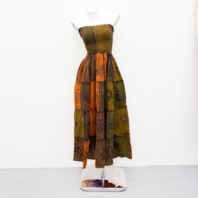 Boho Patchwork Multi Style Dress+ Skirt