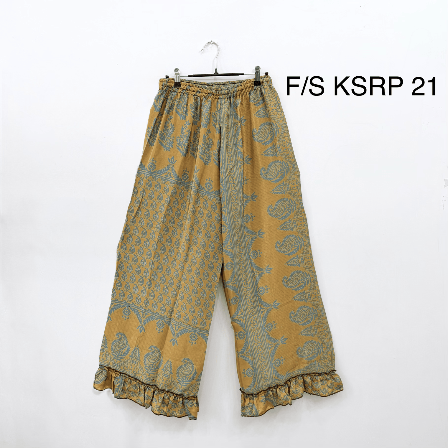 Handmade Recycled Sari Wide Leg Pants