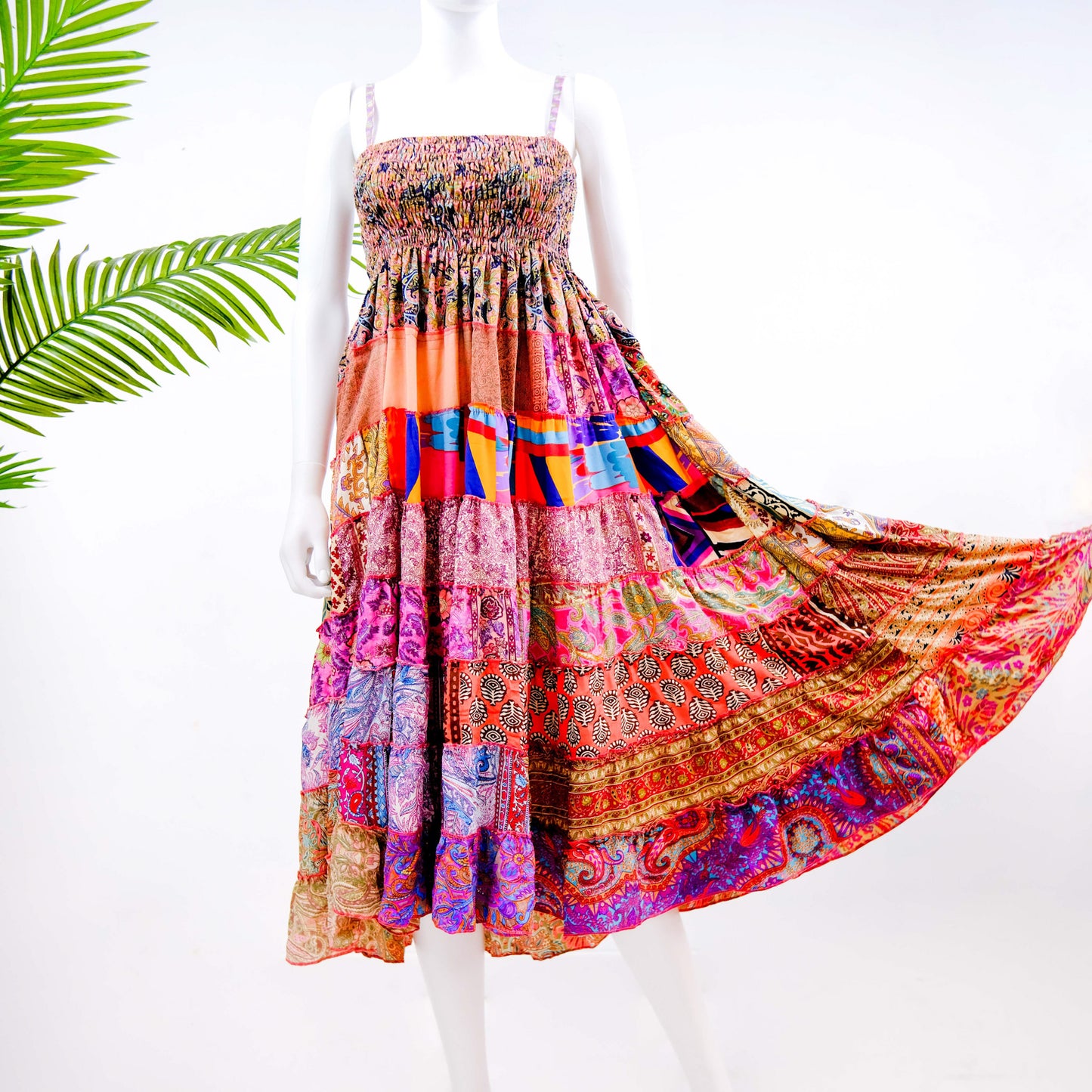 Silk Patch Fairy Core Dress