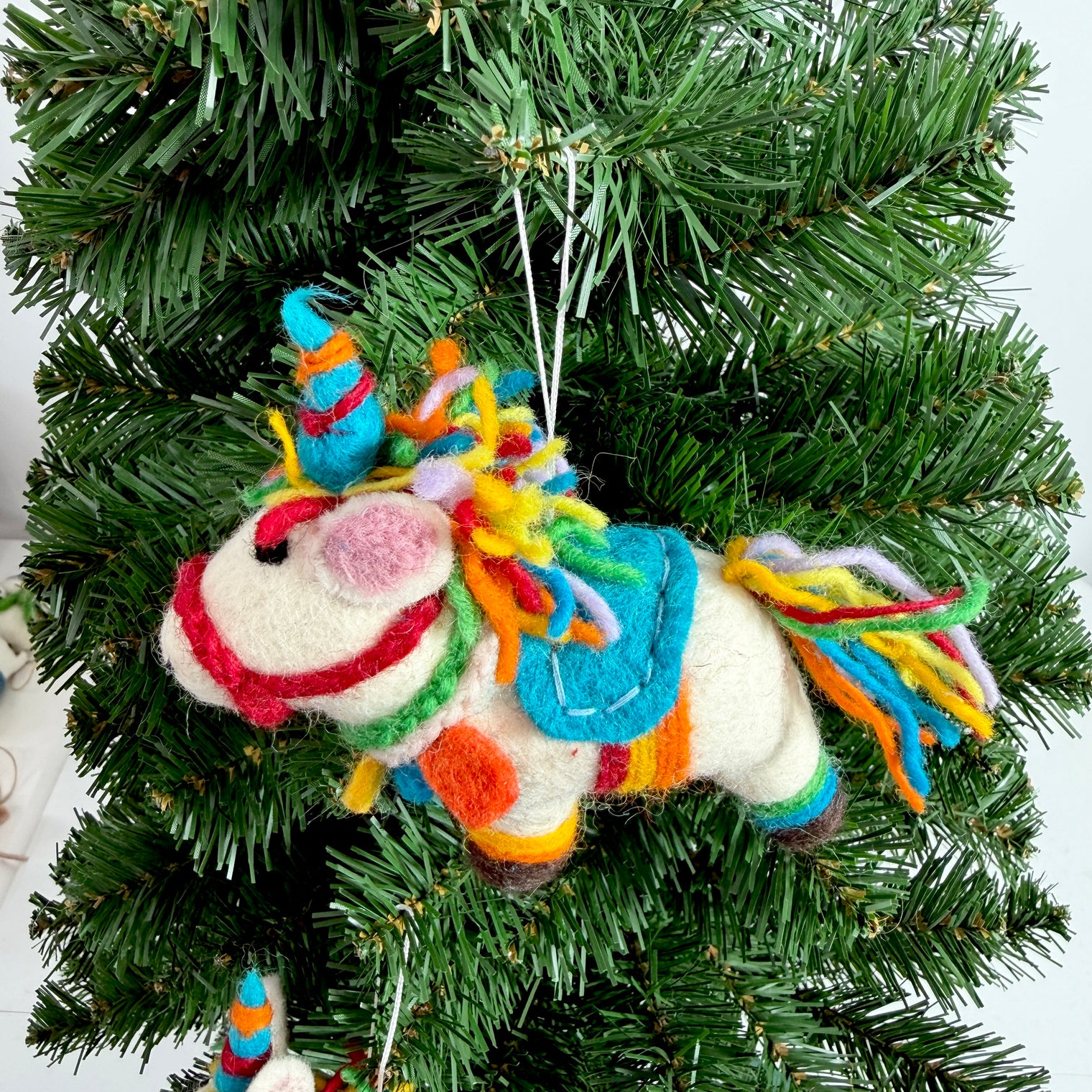 Handmade Felt Animal Christmas Ornament