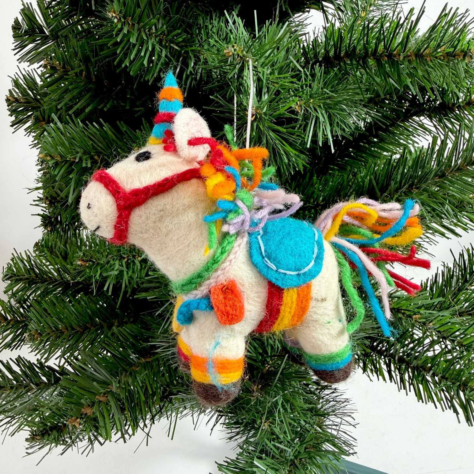 Handmade Felt Animal Christmas Ornament