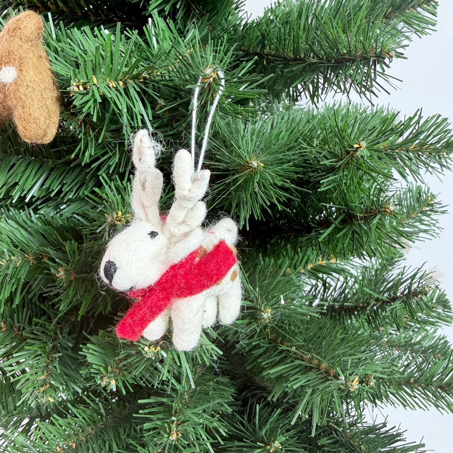Handmade Felt Reindeer Christmas Ornament