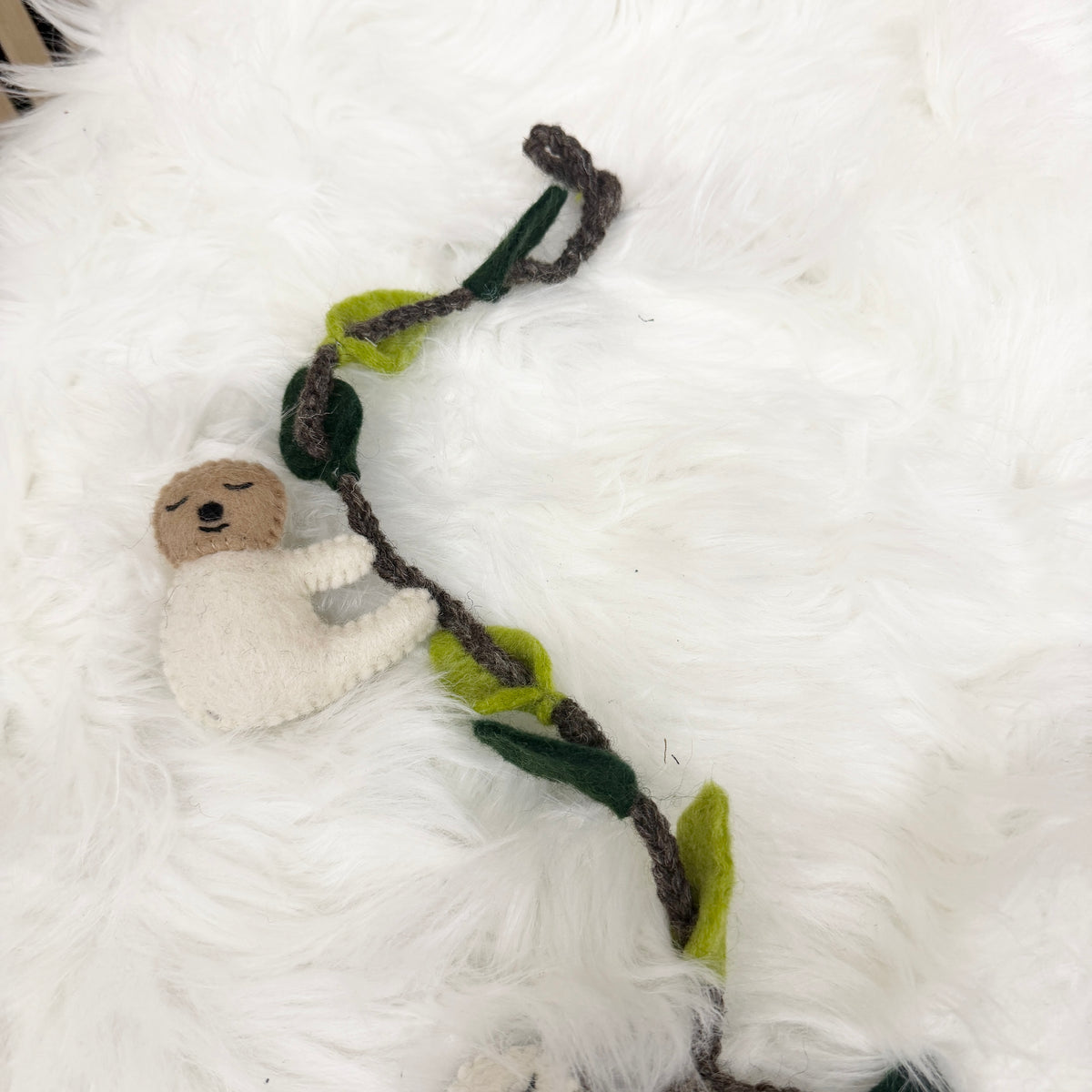 Handmade Felt Sloth Garland