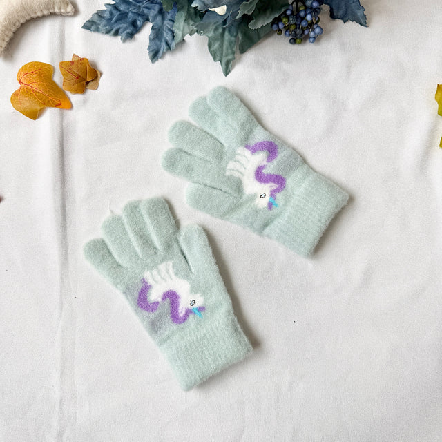Kids Unicorn Winter Gloves