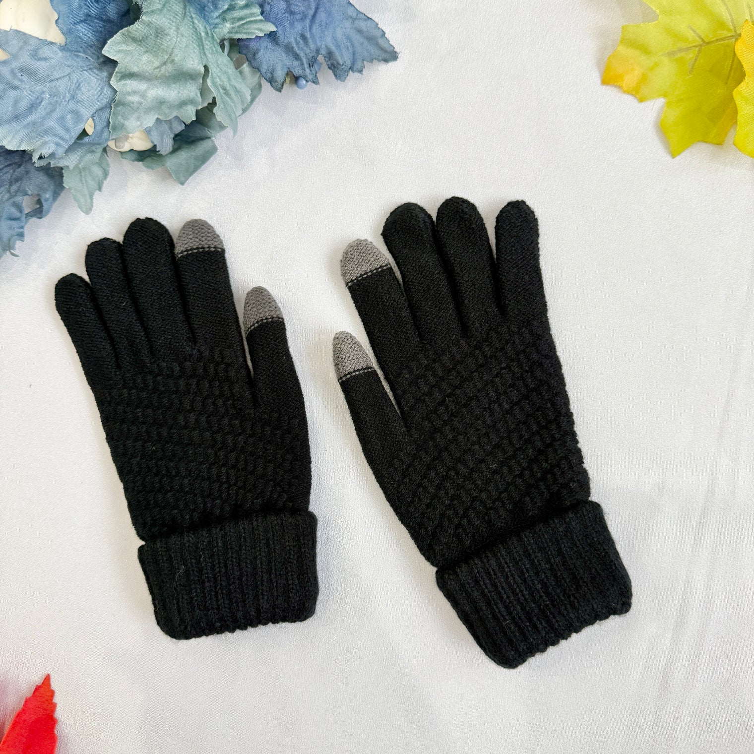 Winter Knitted Style Gloves with Touch Screen