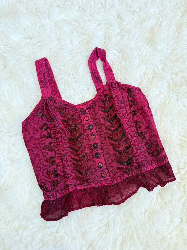 Embroidered Lace Top