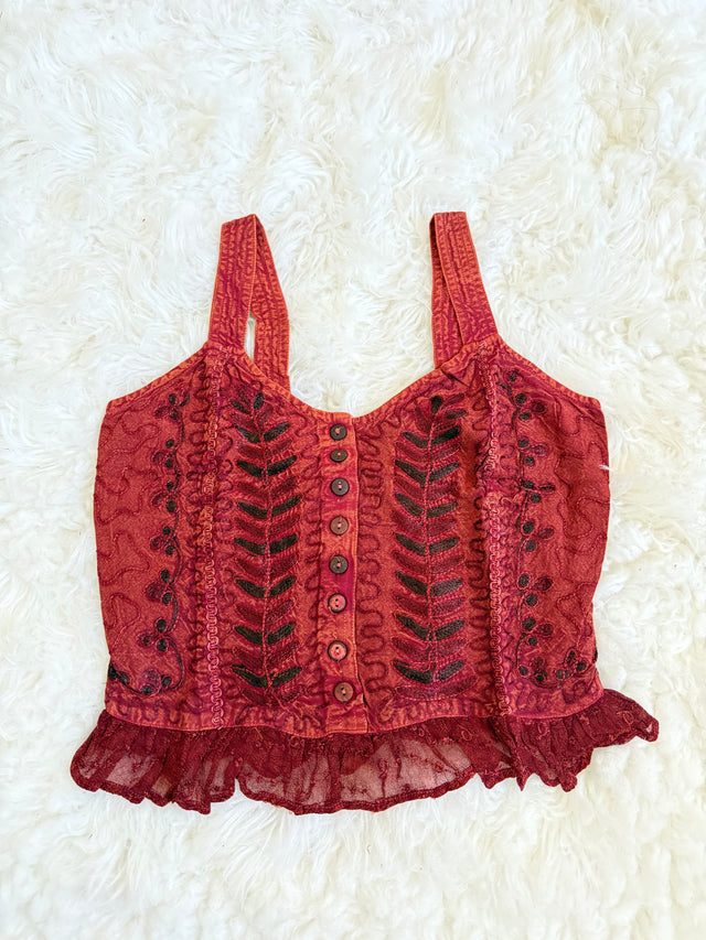 Embroidered Lace Top