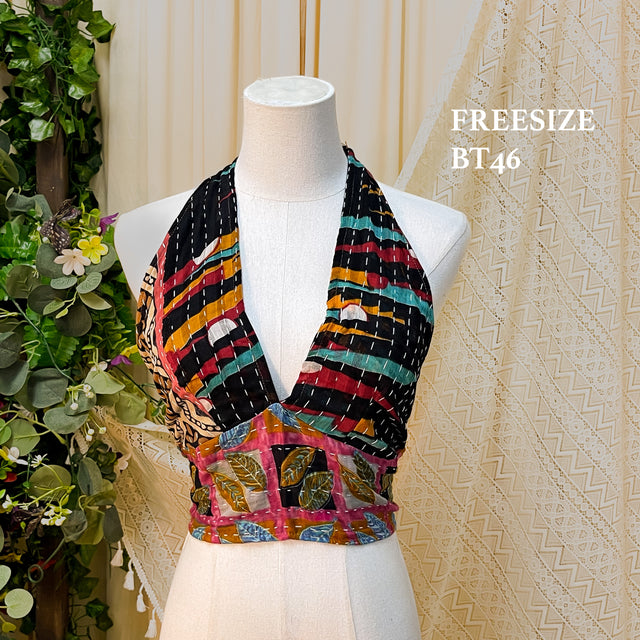 Kantha Hand Stitched Bralette