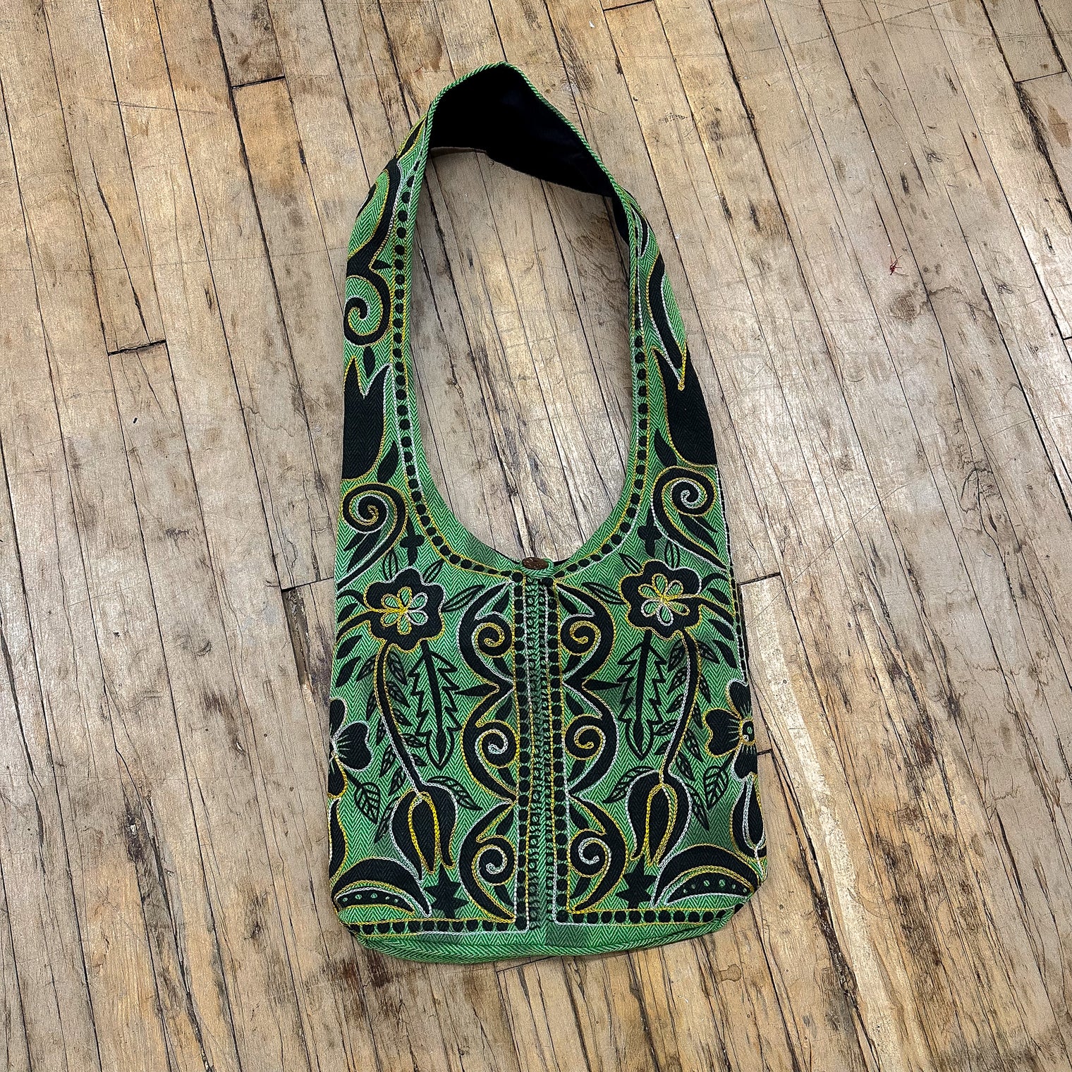 Embroidery Cotton Messenger Bag