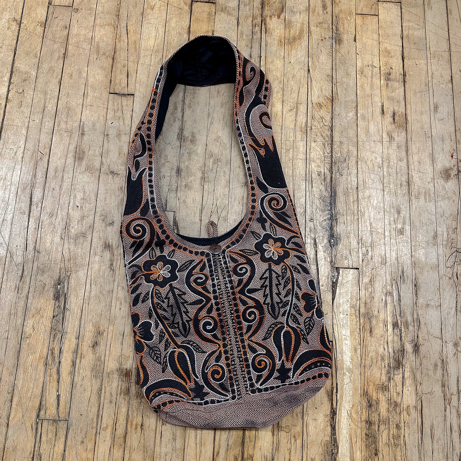 Embroidery Cotton Messenger Bag