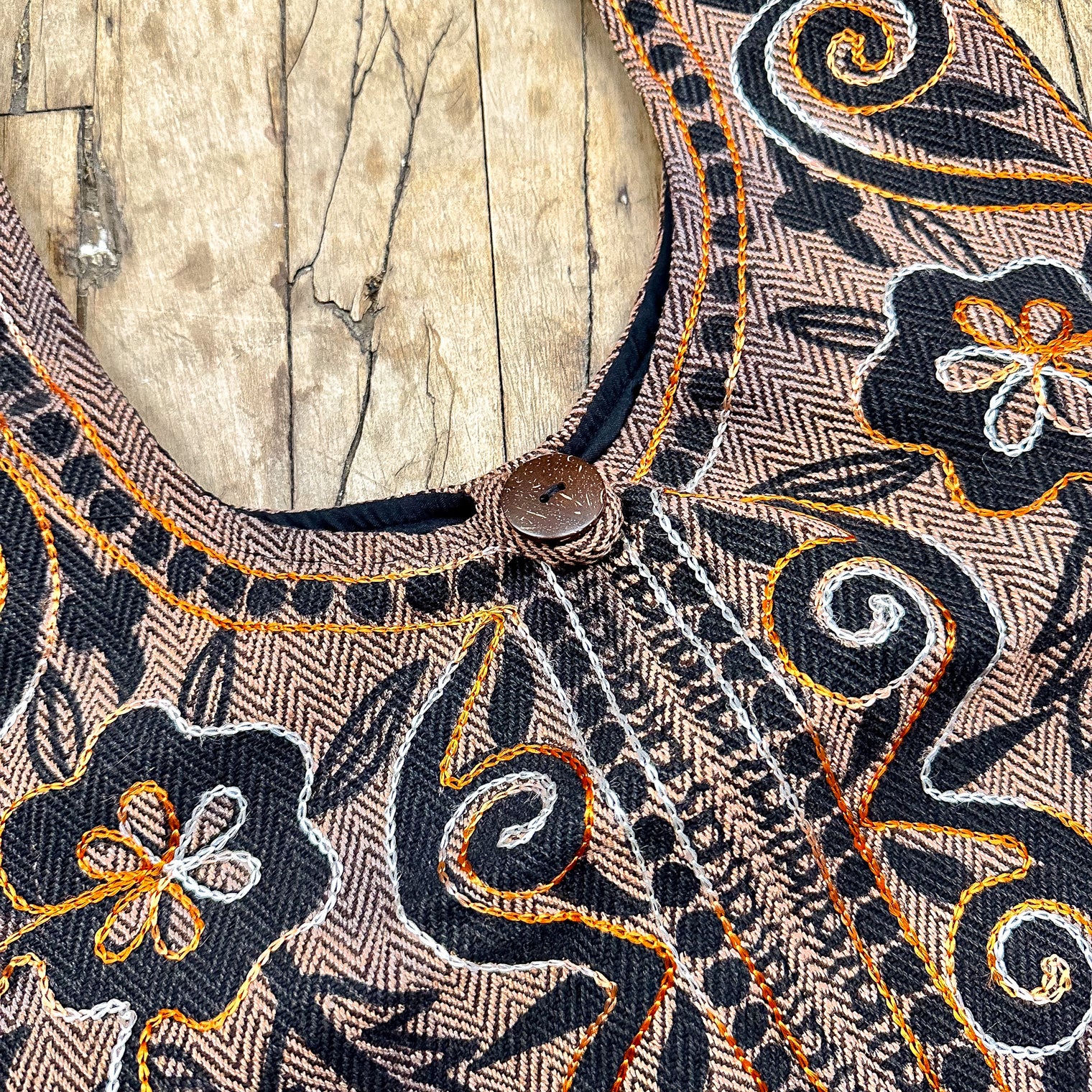 Embroidery Cotton Messenger Bag