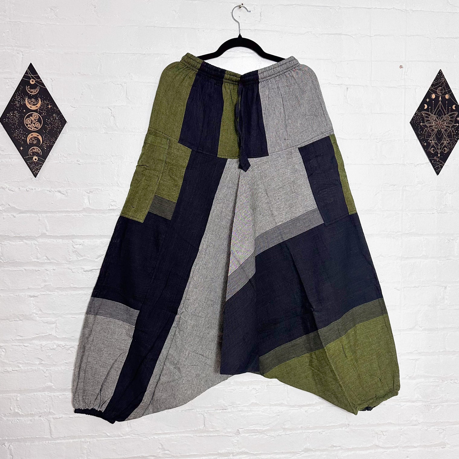 Unisex Organic Cotton Harem Pants with Pockets