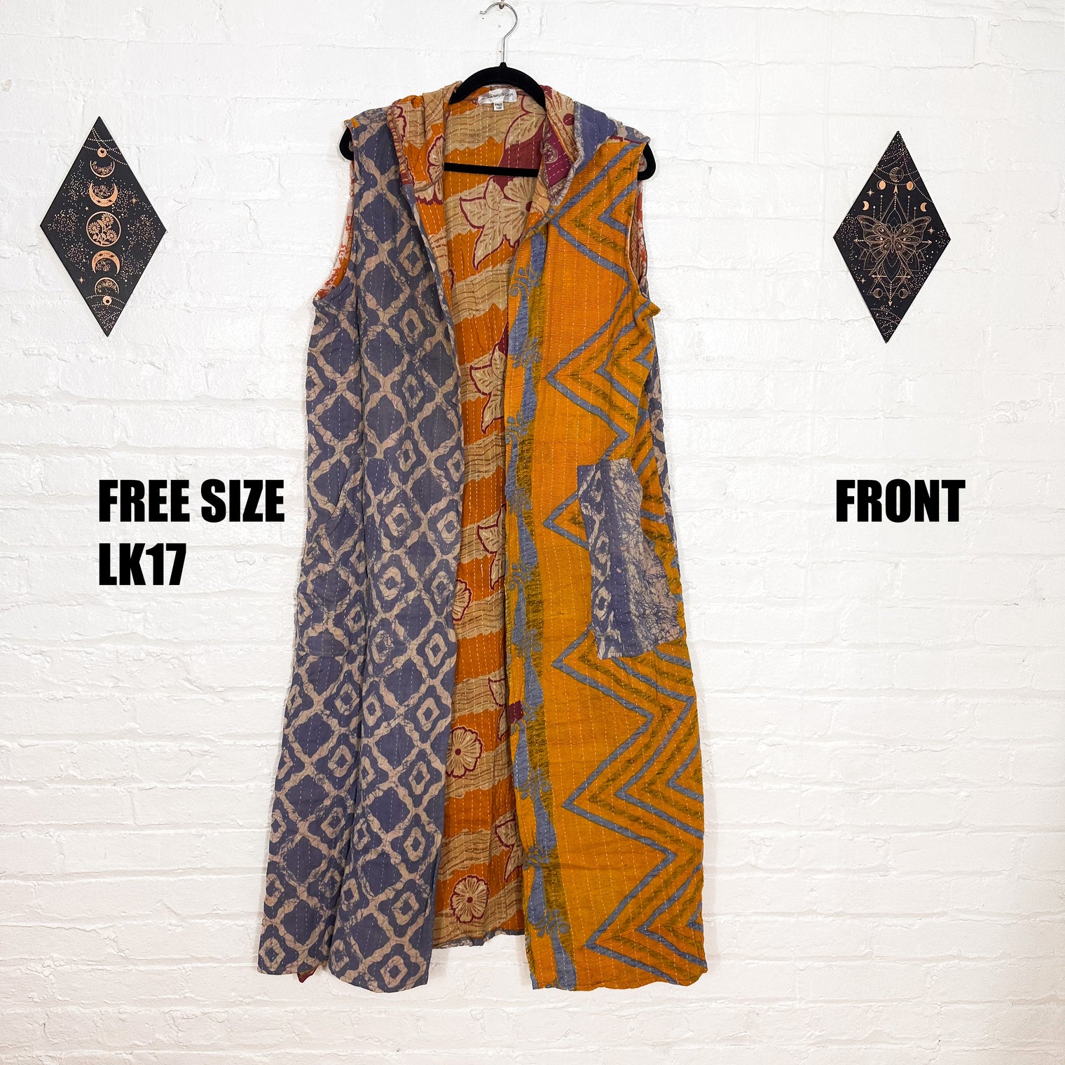 Bohemian Kantha Open Half Duster