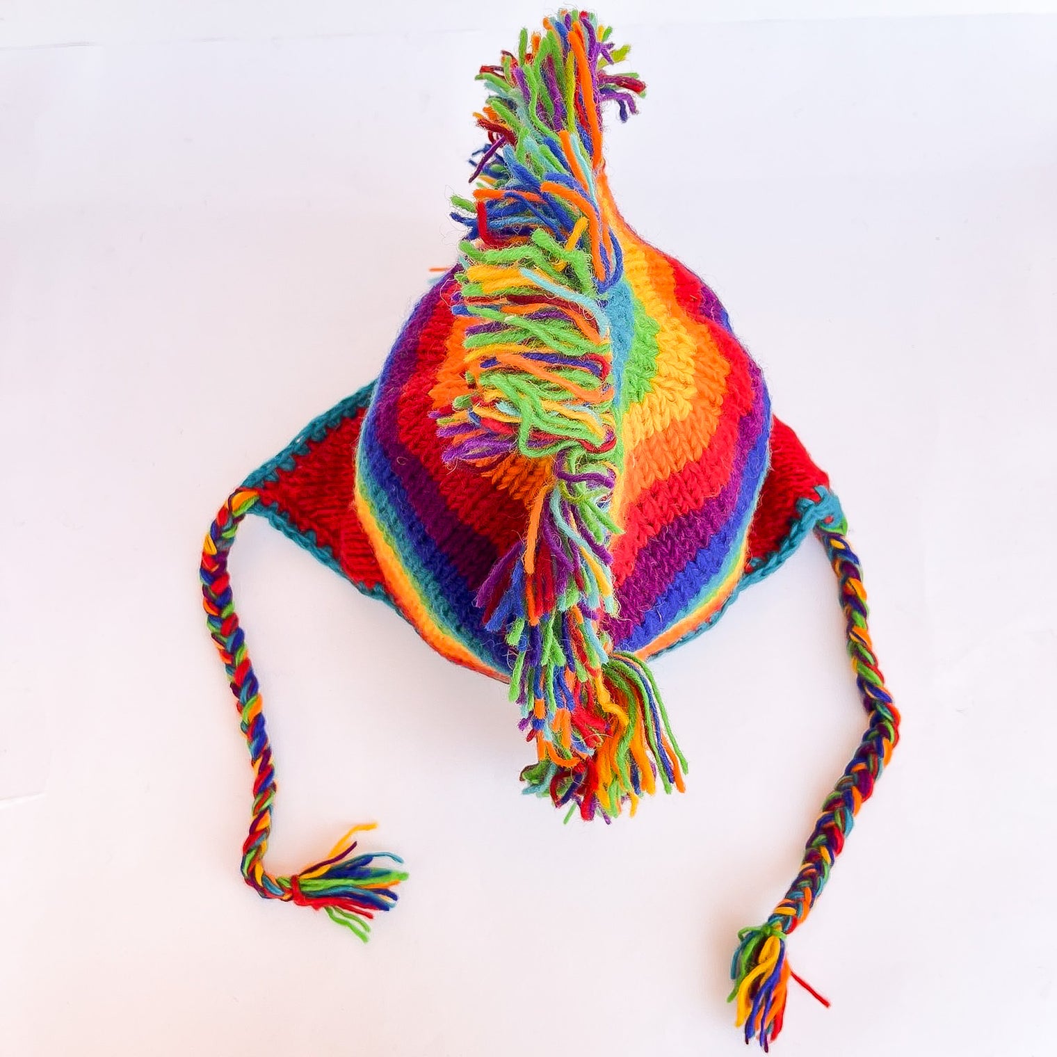Handmade Mohawk Earflap Unisex Merino Wool Hat