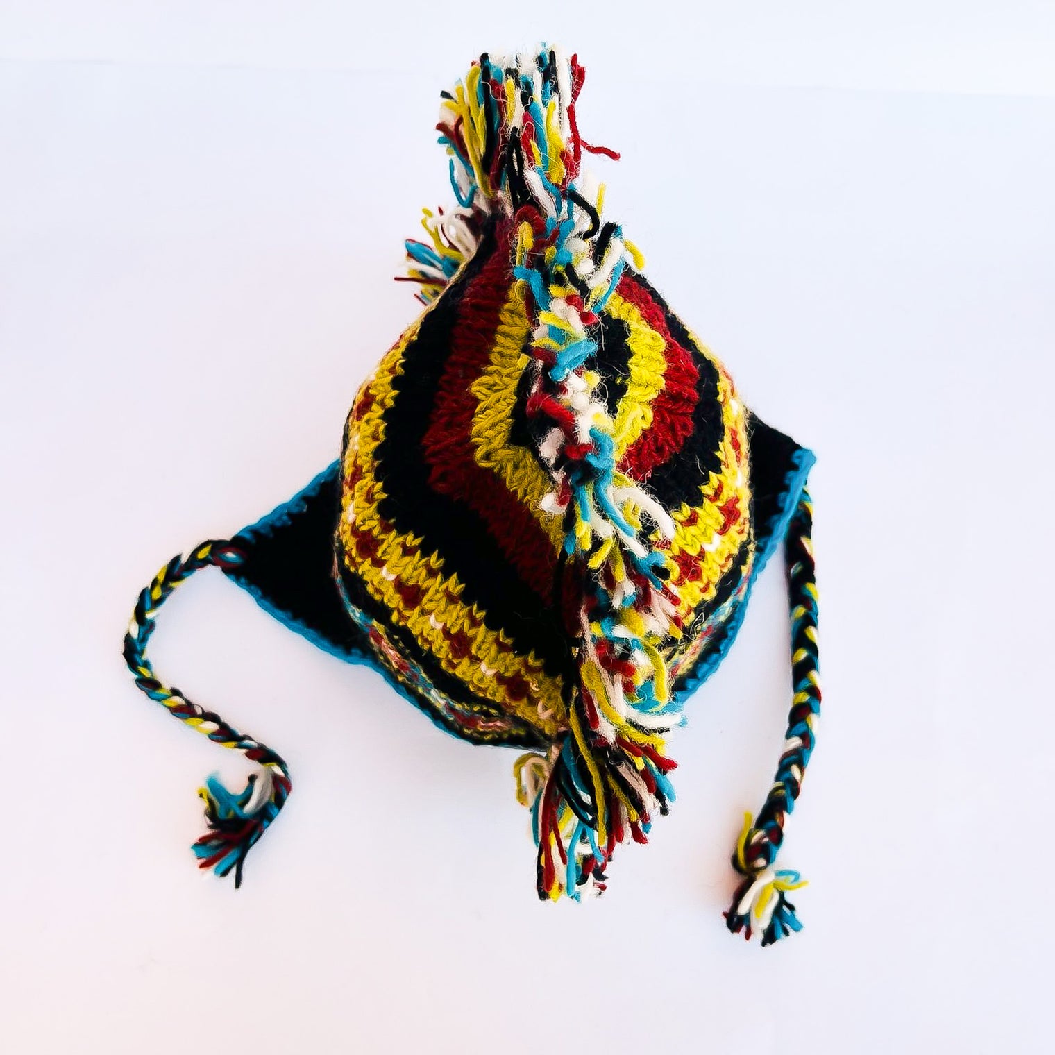 Handmade Mohawk Earflap Unisex Merino Wool Hat