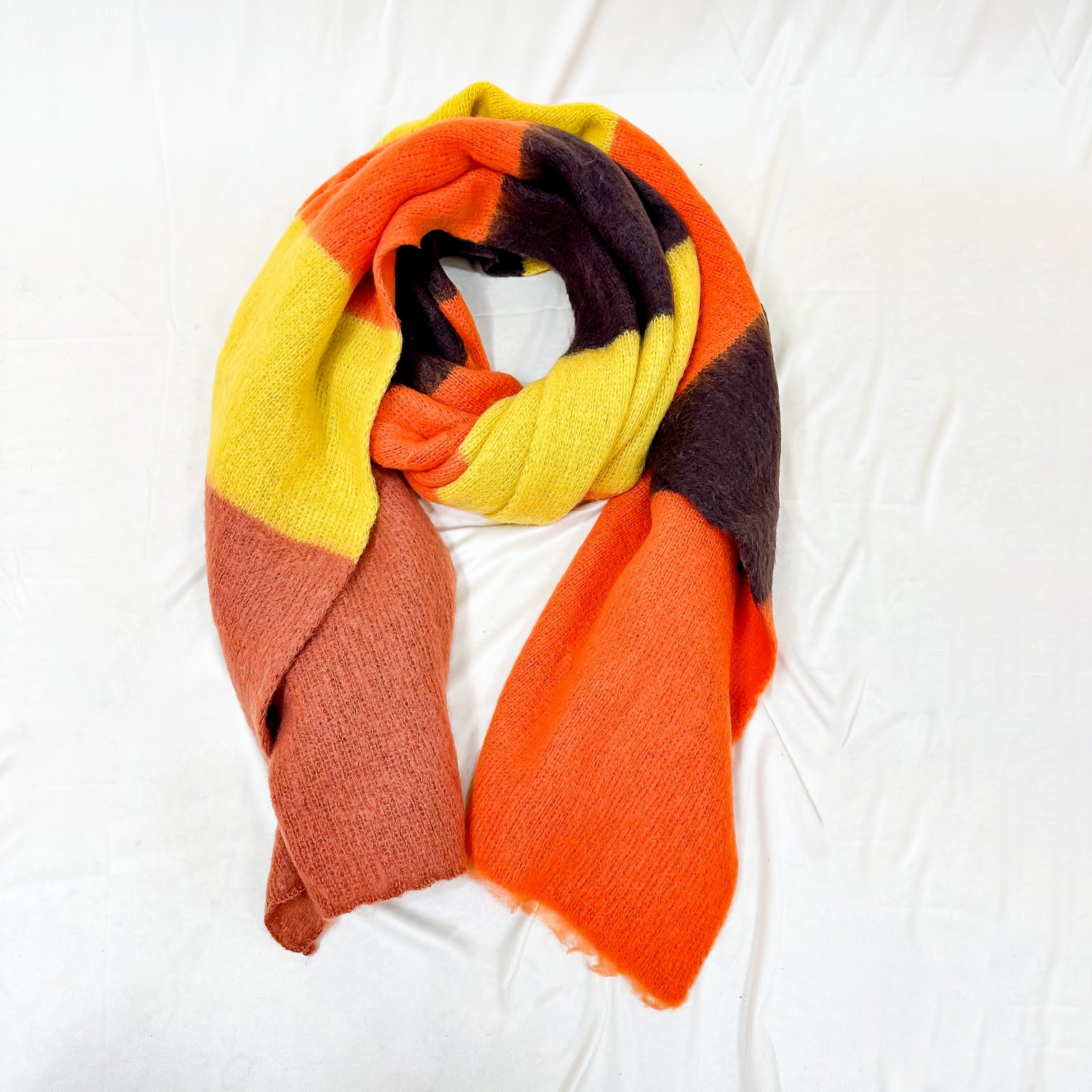 Plaid Geometric Print Long Cashmere Feel Scarfs