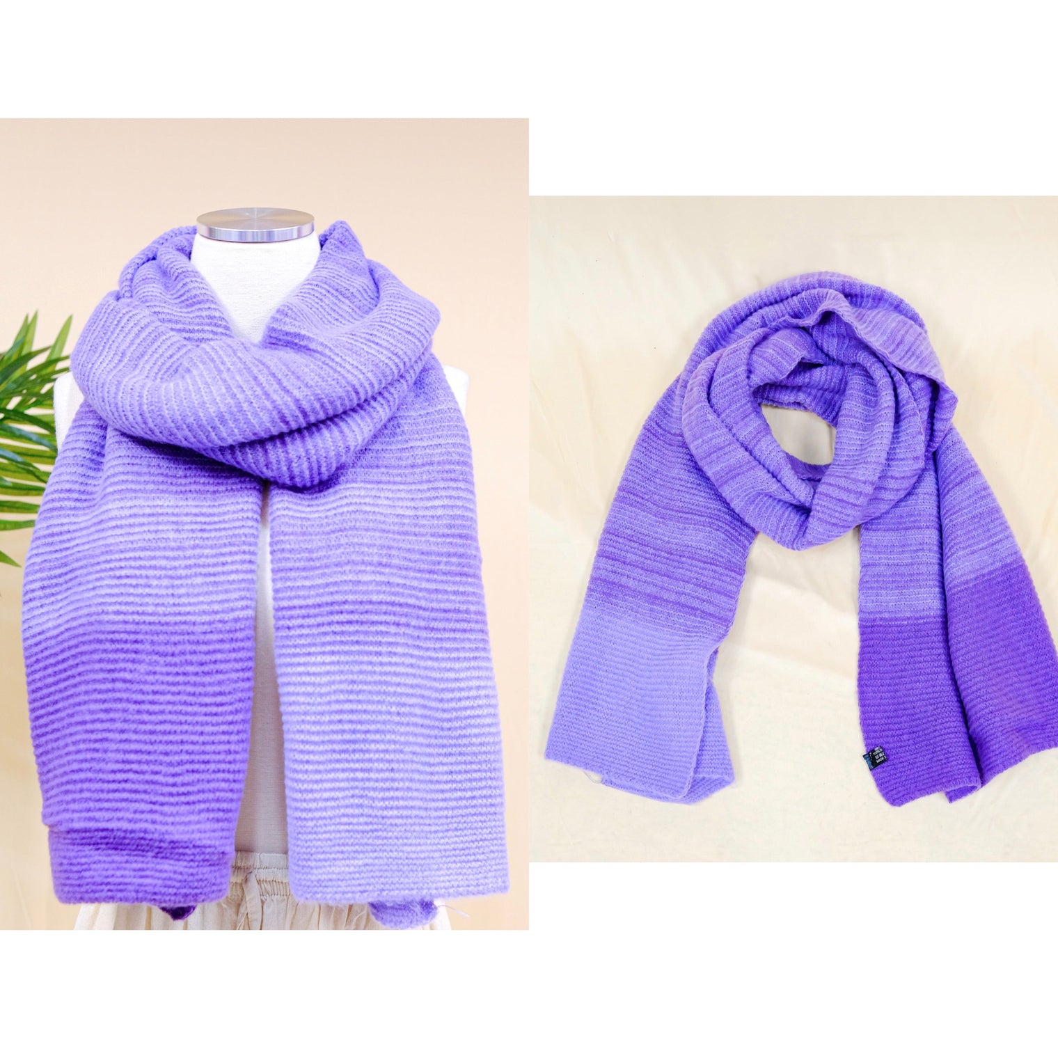 Striped Winter Unisex Scarfs (Pack of 10 )