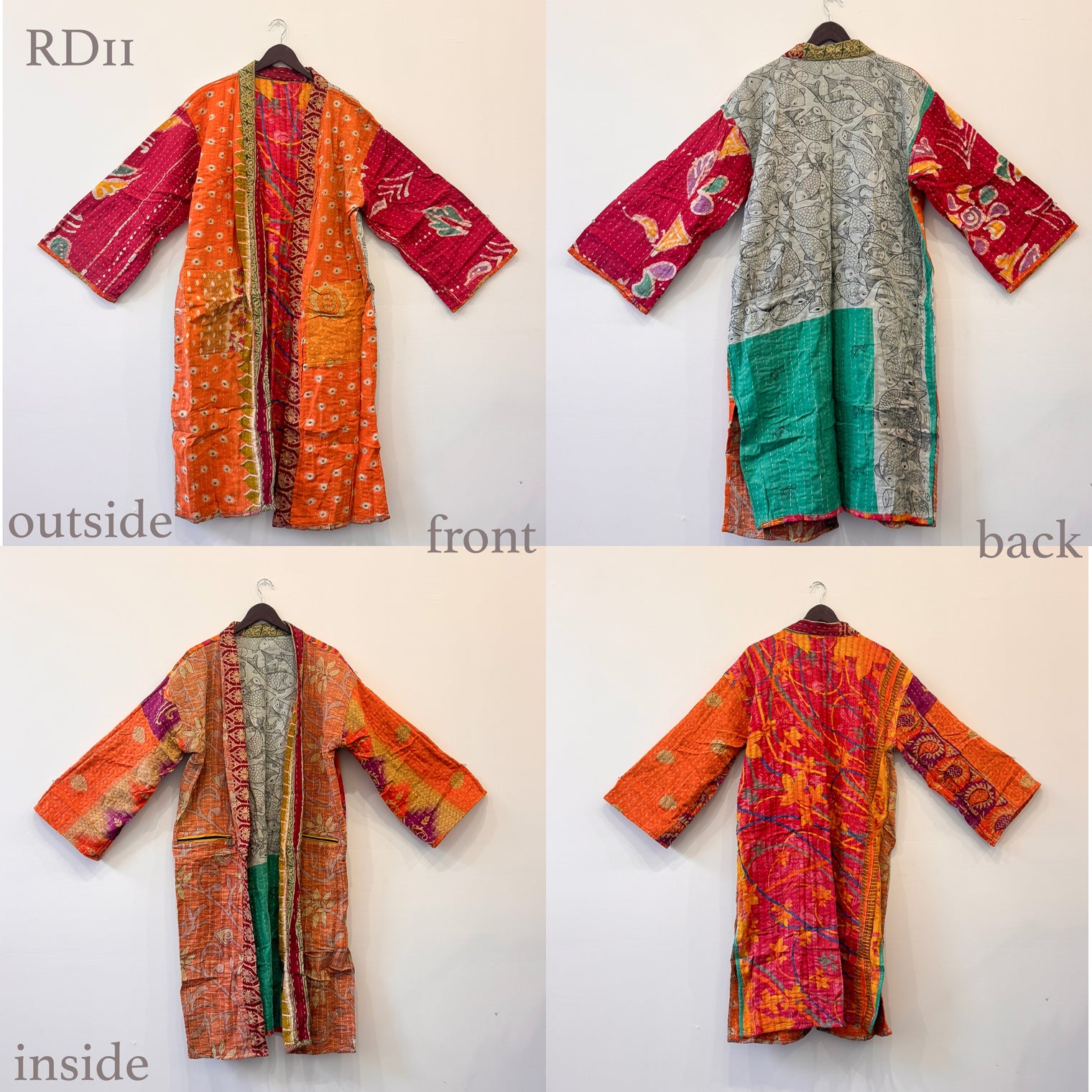 Kantha Reversible Long Jacket