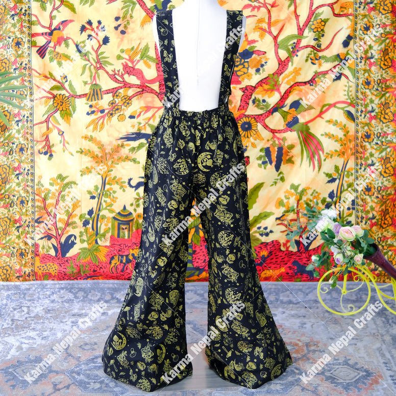 Magical Celestial/Mushroom Bell Bottom Jumpsuit