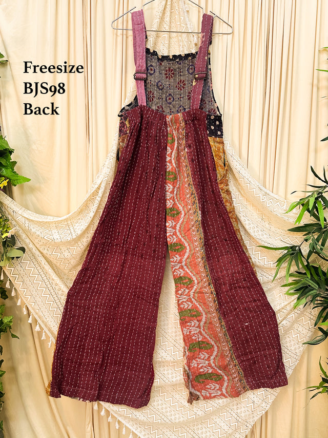 Kantha Boho Bell Bottom Jumpsuit