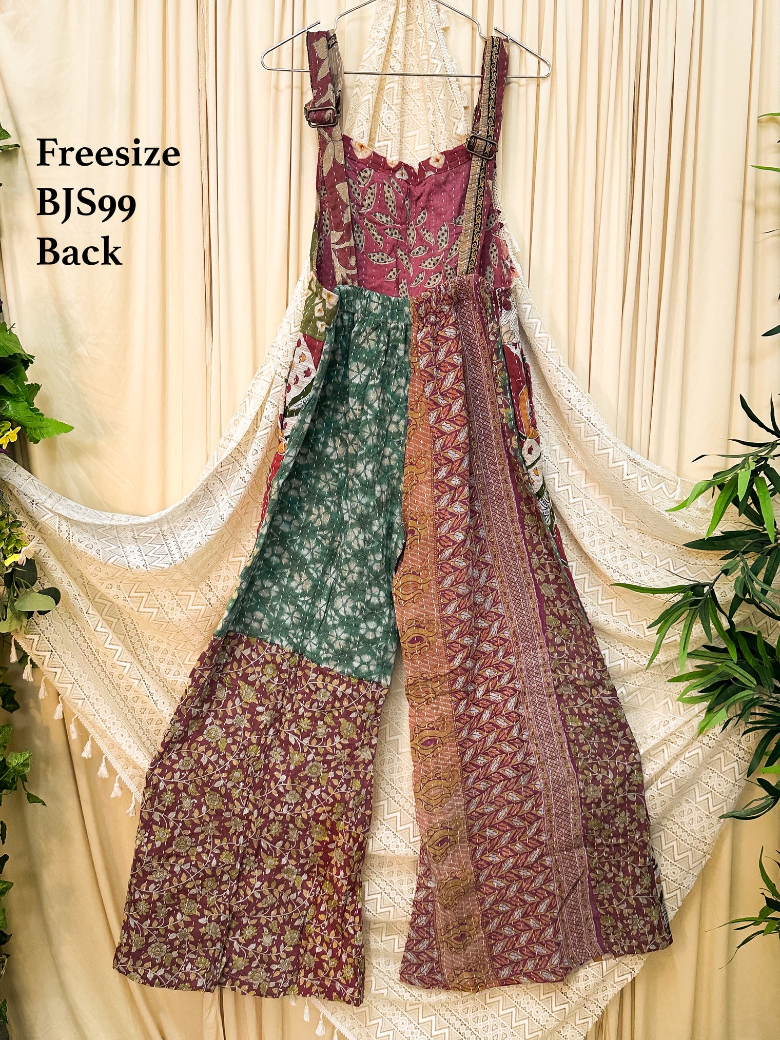 Kantha Boho Wide Leg Jumpsuit