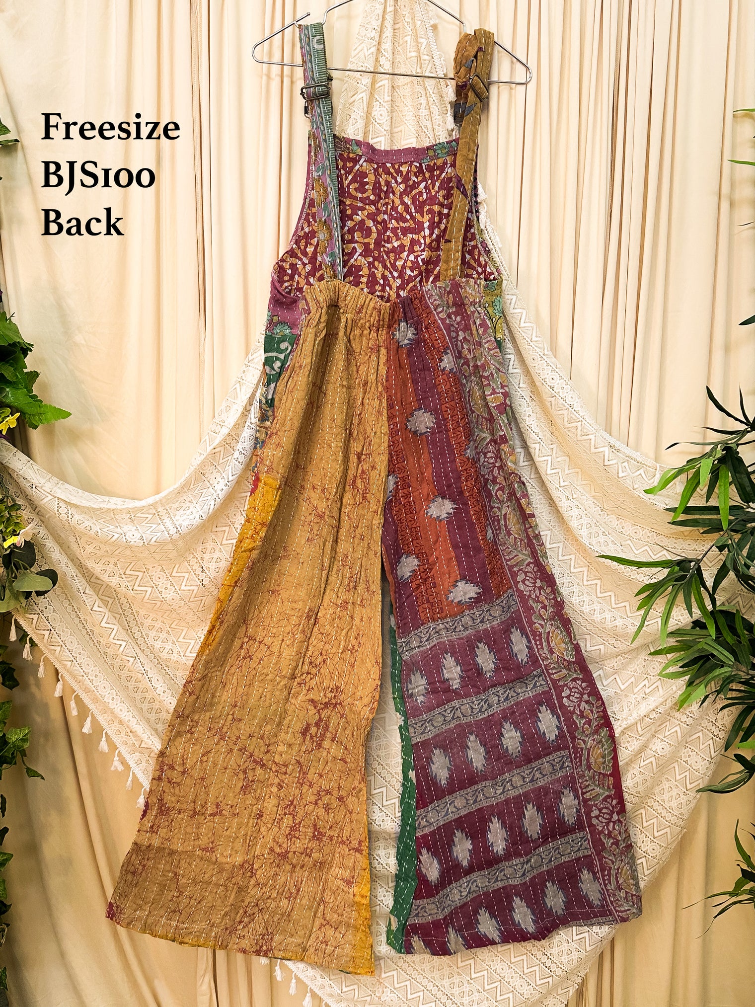 Kantha Boho Wide Leg Jumpsuit