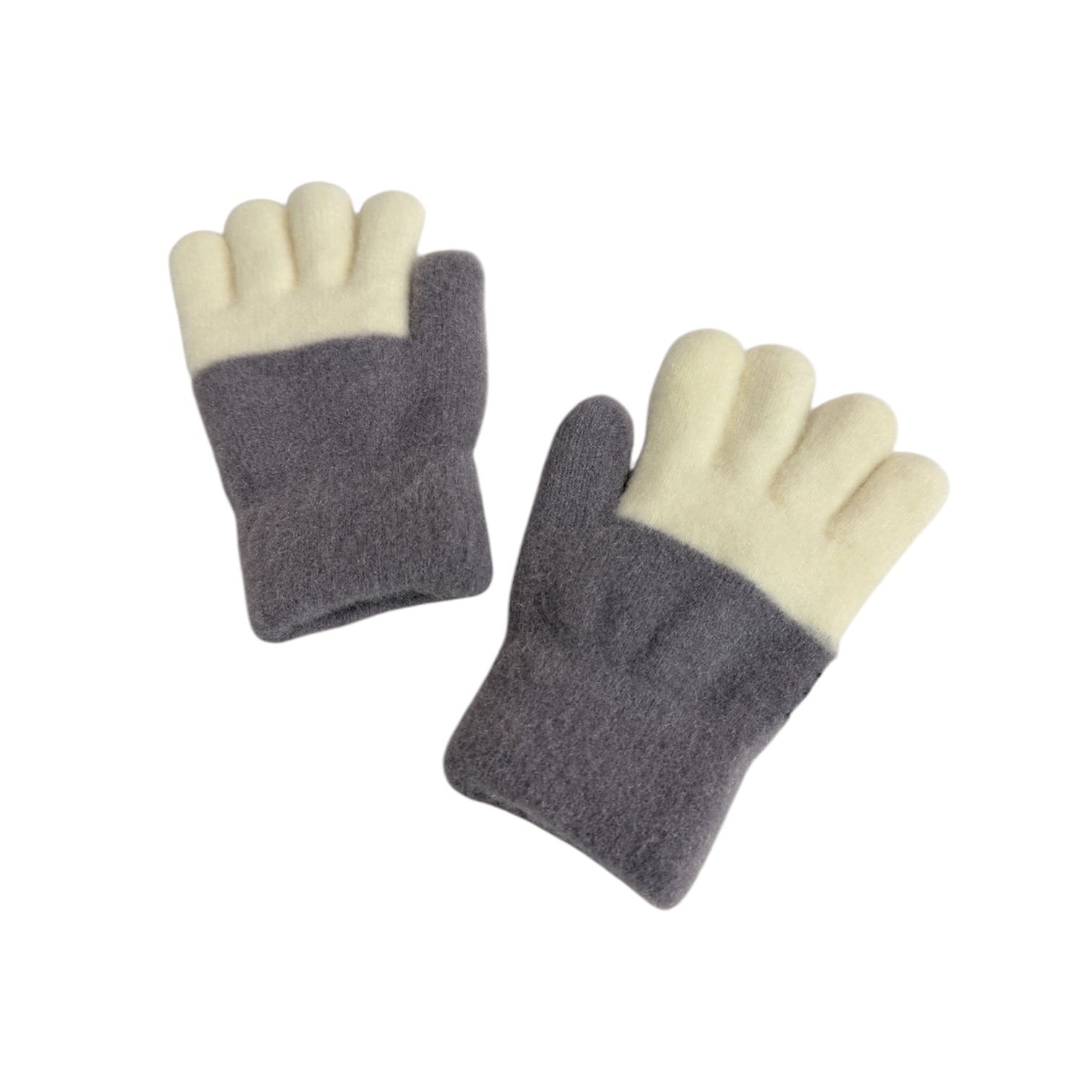 Kids Fleece-Lined Cat Winter Gloves