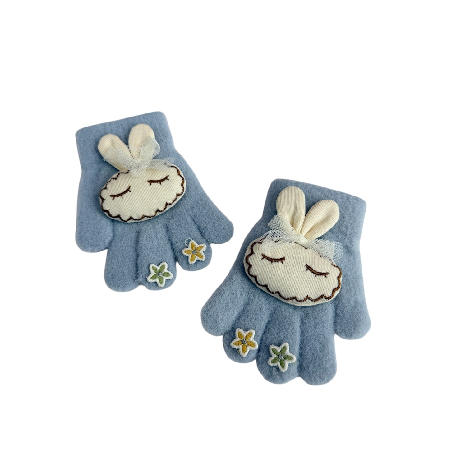 Bunny Kids Winter Gloves with Fleece Lining