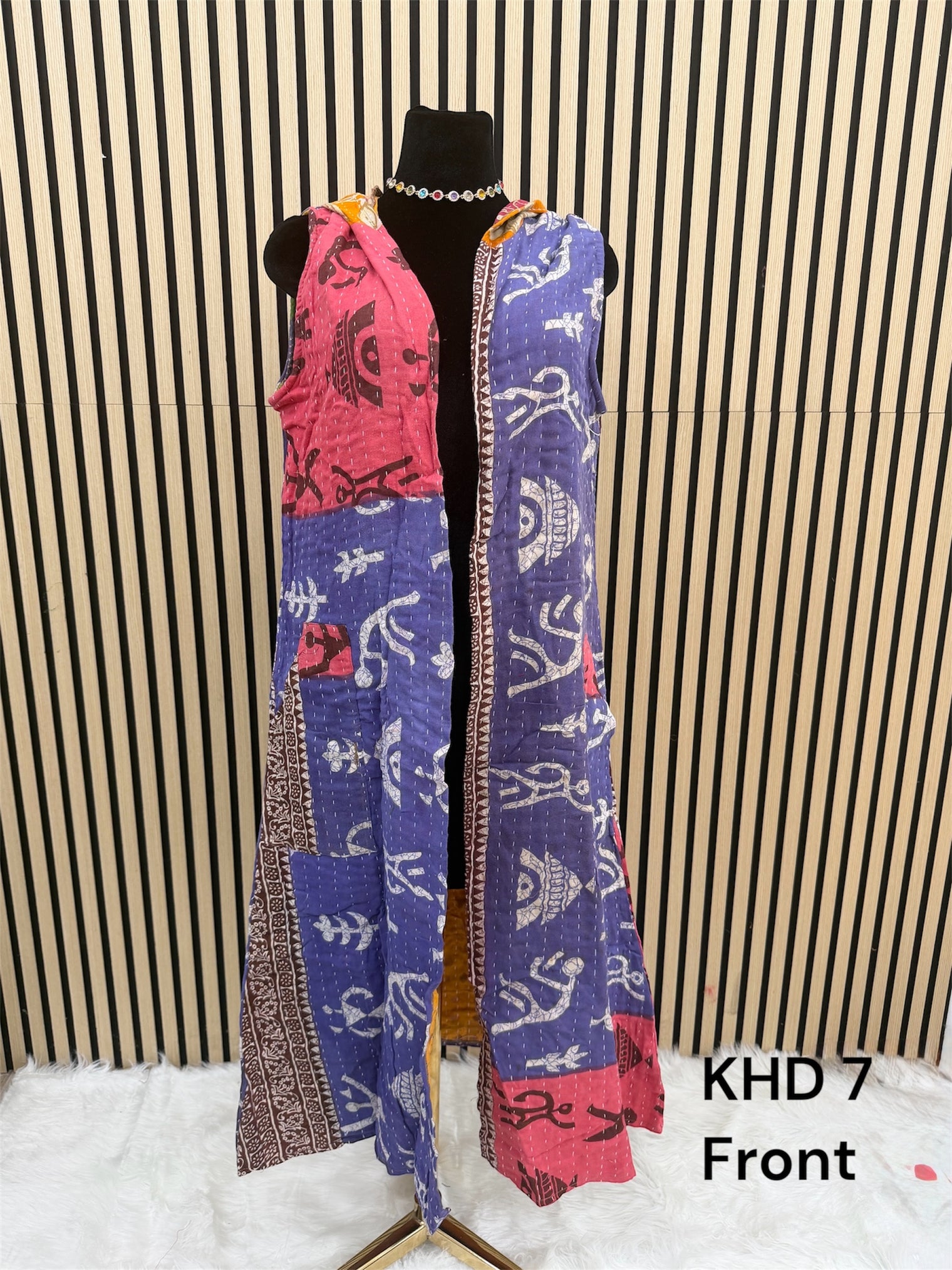 Bohemian Kantha Open Half Duster