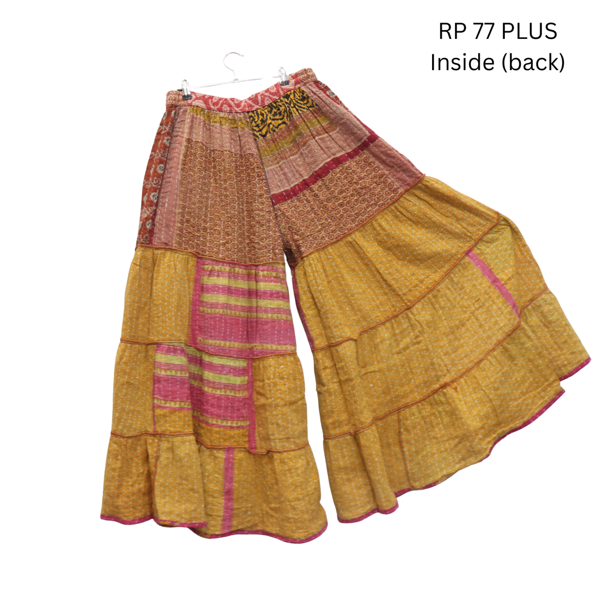 Kantha Plus Size Boho Reversible Pants