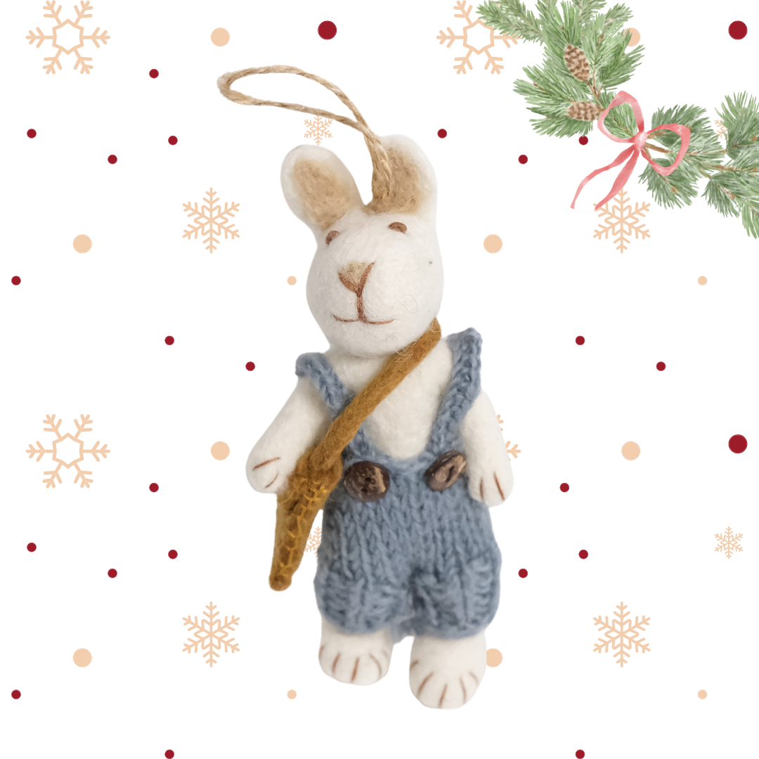 Needle Felted Bunny Ornaments