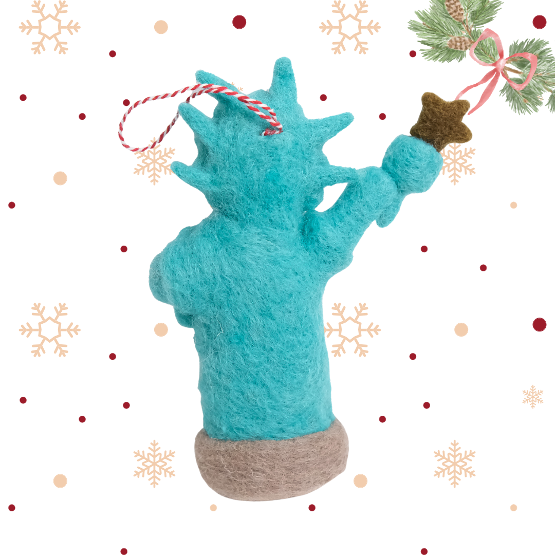 Handmade Felt Statue of Liberty Ornament