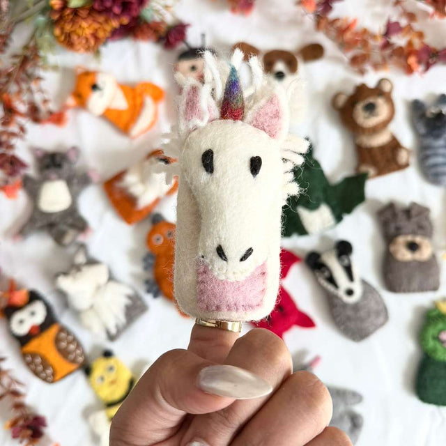 Handmade Felted Animal Puppets