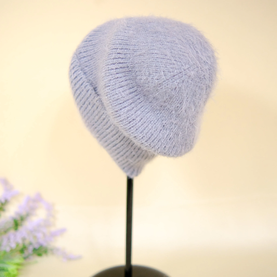 Unisex Solid Color Beanie with Fleece Lining