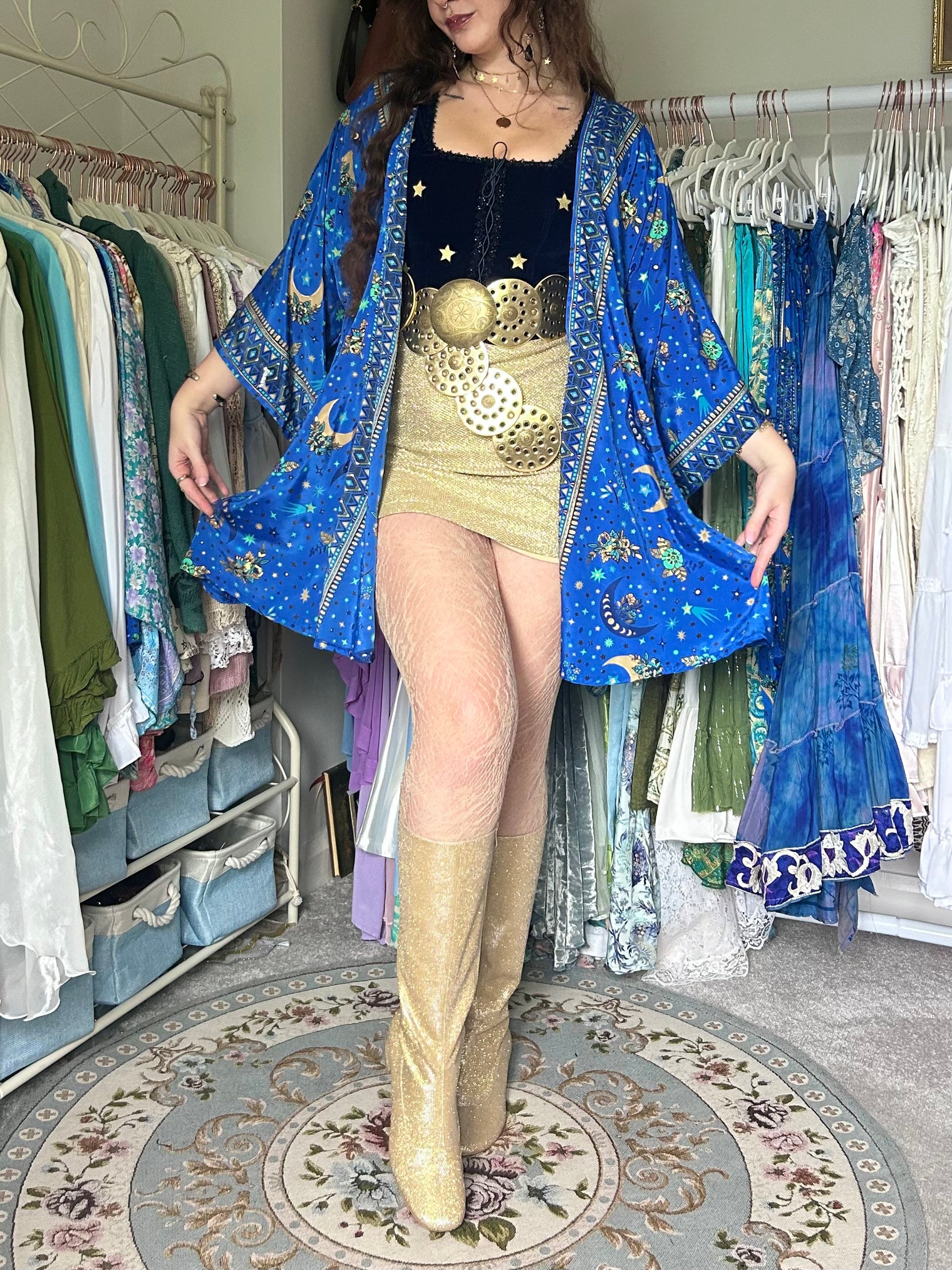Celestial Short Boho Kimono