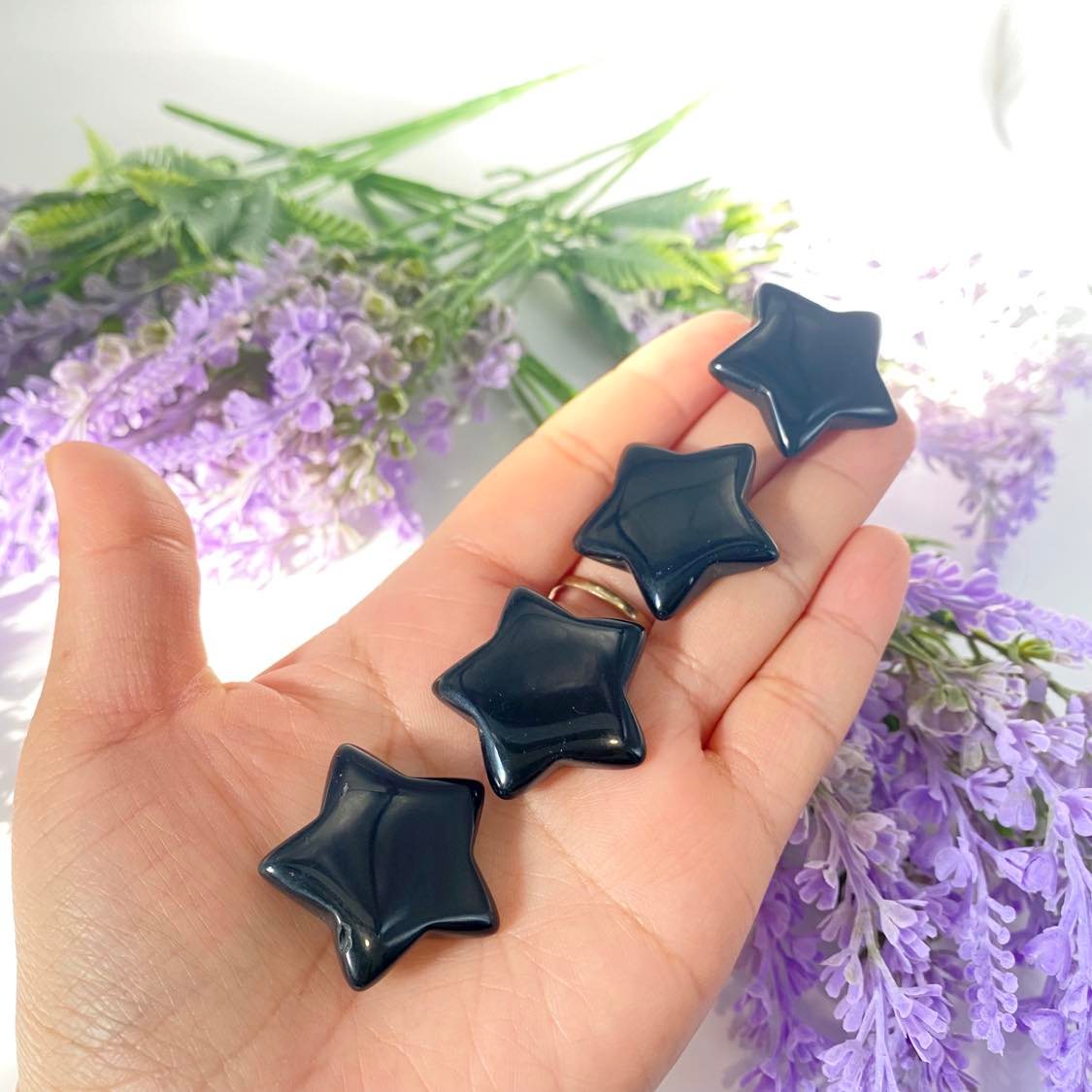 Star Crystal, 1.25" Quartz Crystal Stars, Healing Crystals, Howlite Unakite Moss Agate Crystal, Crystal Gift, Labradorite Lepidolite