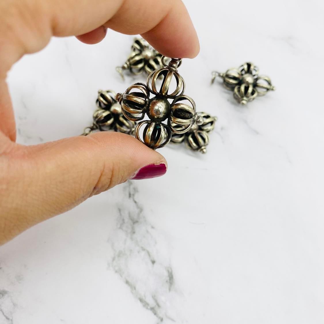 Dorje Pendant, Silver Vajra Pendant from Nepal, Buddhist Talisman, Buddha Mantra Pendant, Buddha Charm, Buddhist Charm, Meditation Jewlery