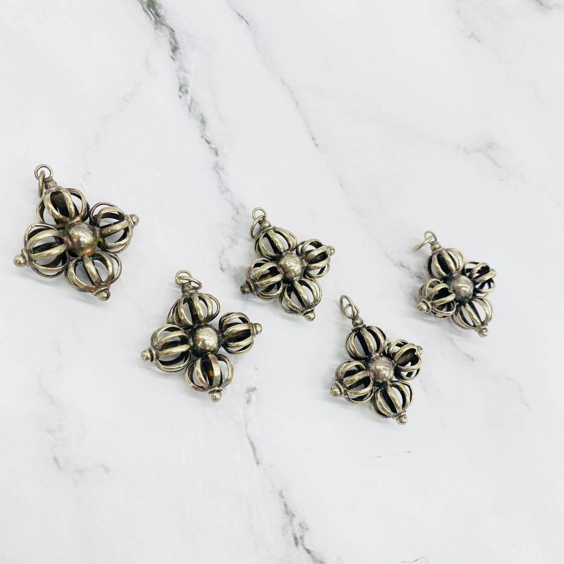 Dorje Pendant, Silver Vajra Pendant from Nepal, Buddhist Talisman, Buddha Mantra Pendant, Buddha Charm, Buddhist Charm, Meditation Jewlery