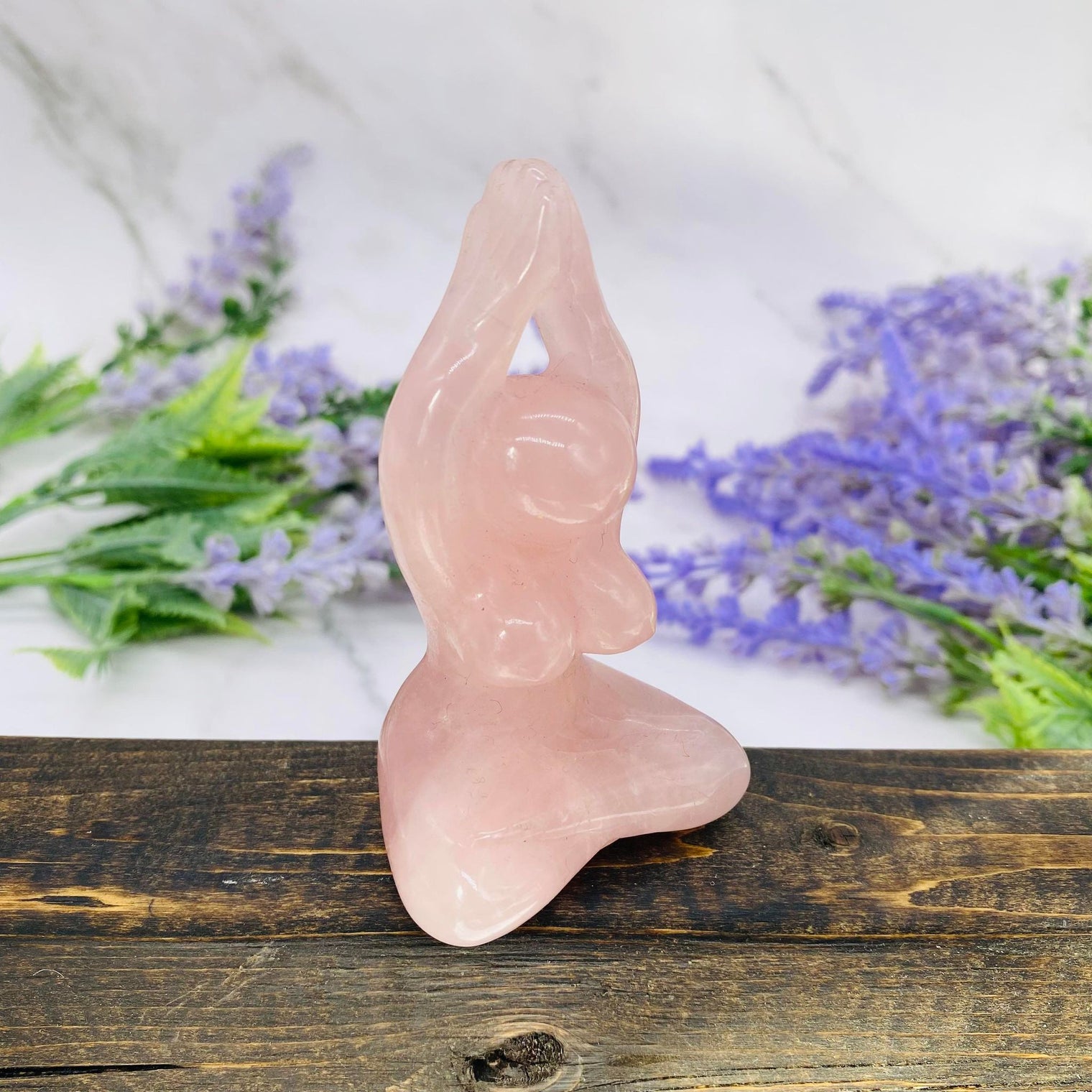 Mother Earth Crystal Statue, Gaia, 3 inches Mother Earth Altar Carvings, Mother Nature, Rose Quartz, Fluorite, Aventurine Gaia,Gift for Her