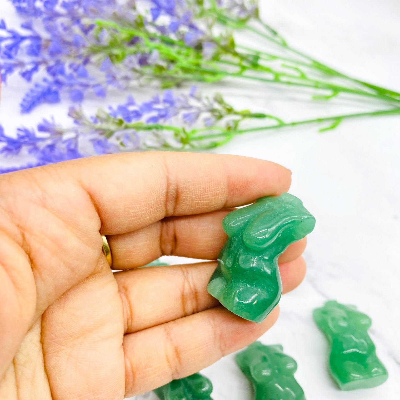 Green Aventurine Female Body Crystal, 1.5 Inches Female Body Torso Carvings, Crystal Decor, Healing Crystal, Unique Crystal Gift
