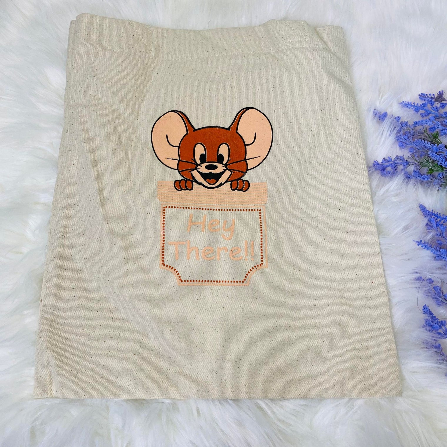 Cotton Tote Bag, Handmade Canvas tote Bag, Reusable Bag, Cute Tote Bag, Cat and Panda Print Bag, Vegan Tote Bag, Gift For Her