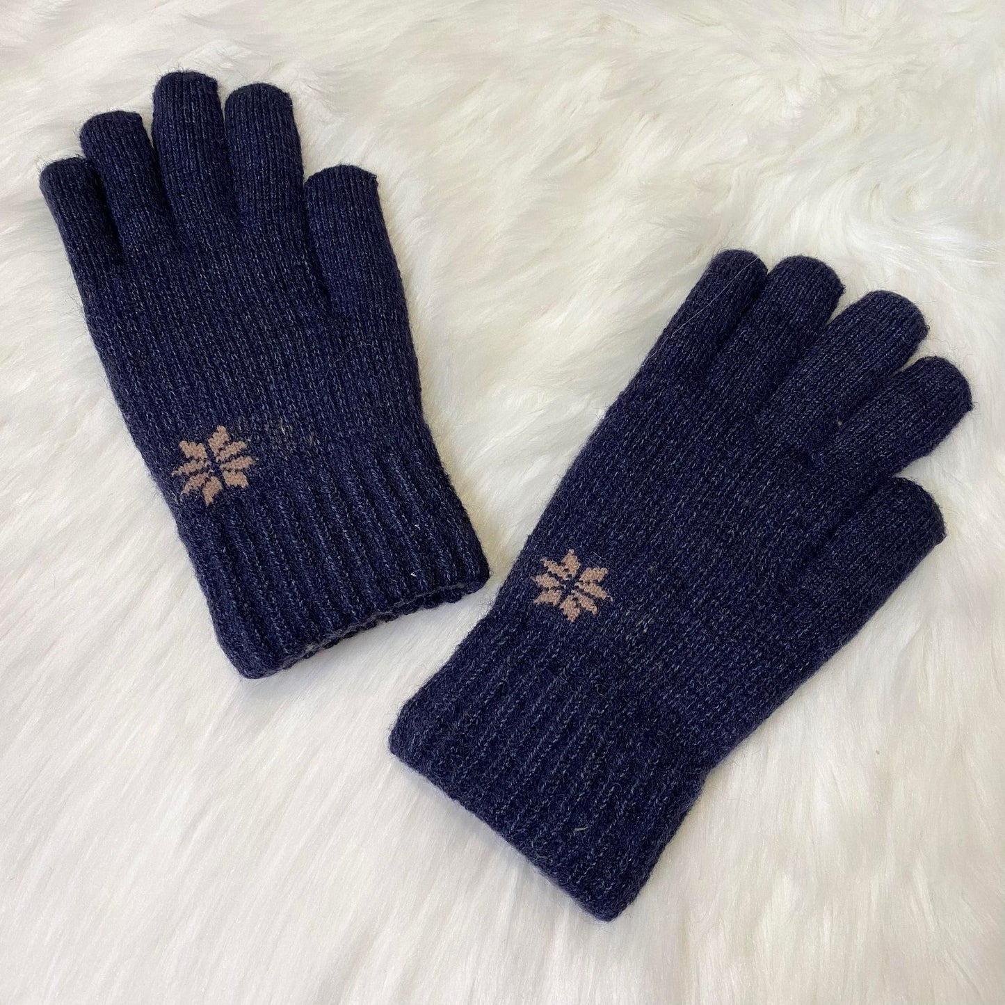 Thick Insulated Hand Knit Winter Unisex Gloves