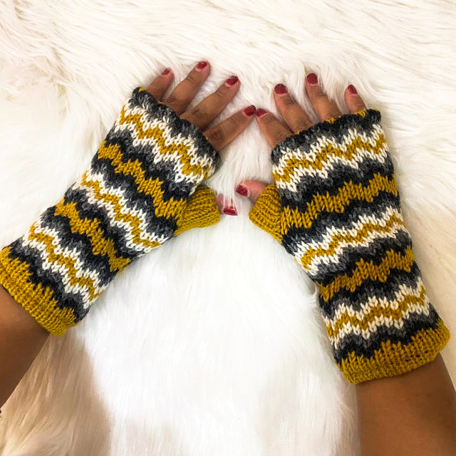 Merino Wool Winter Crochet Handwarmers