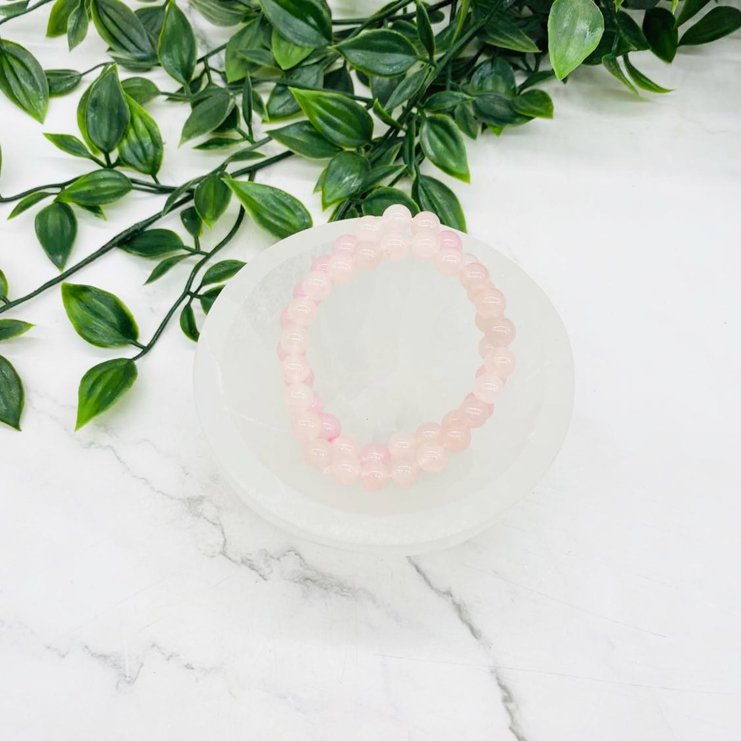 Rose Quartz Crystal Bracelet, Stone for Love