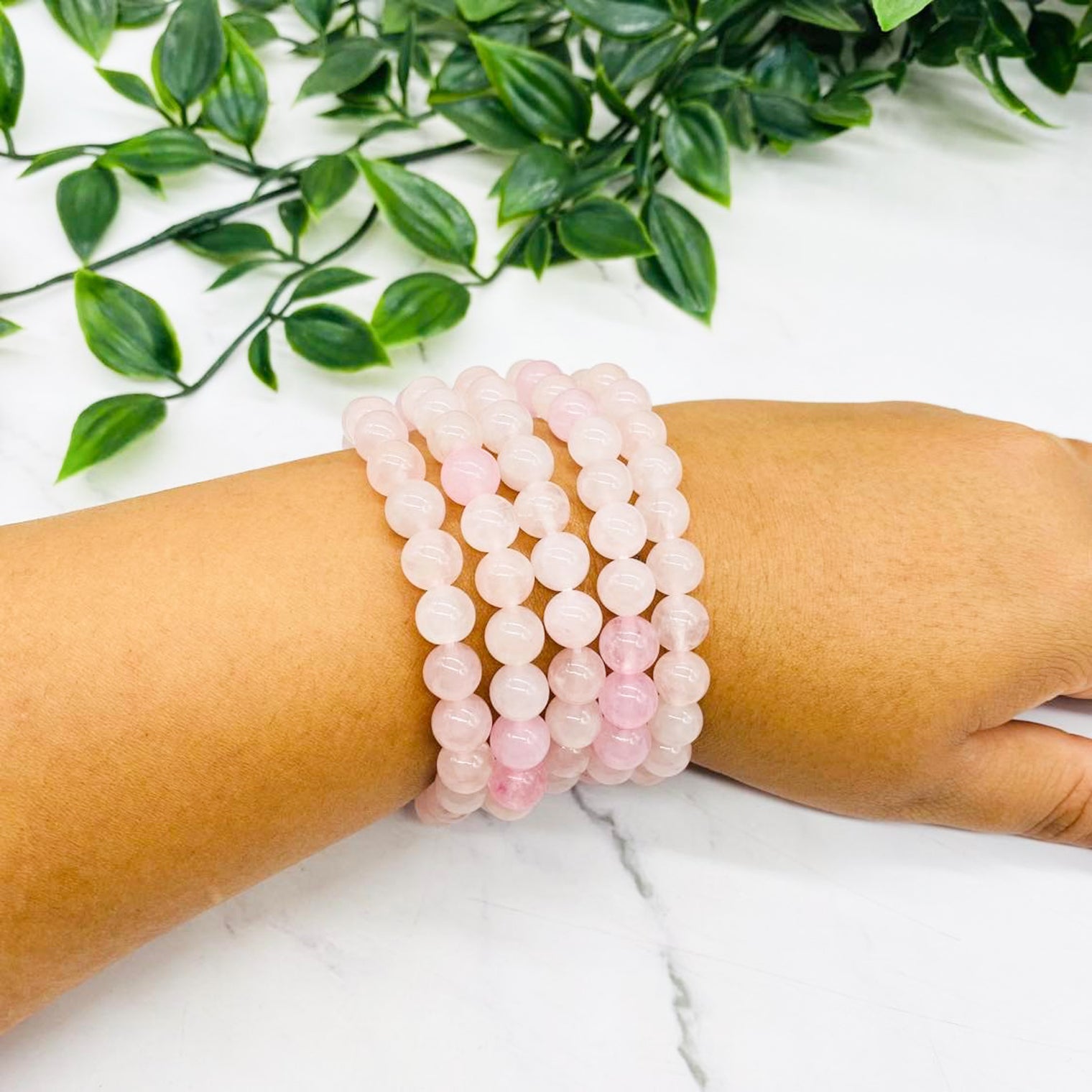 Rose Quartz Crystal Bracelet, Stone for Love