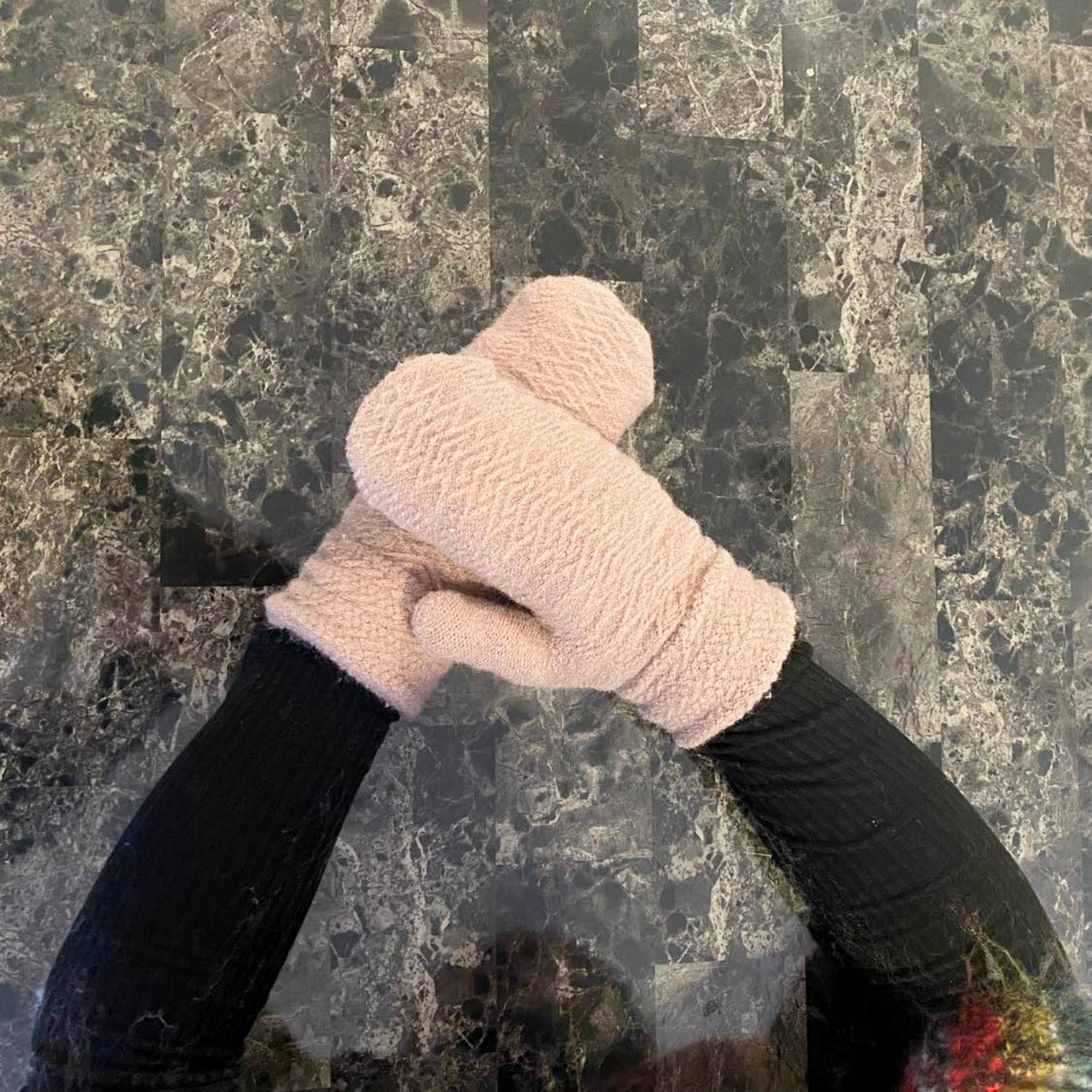 Women Winter Fleece Lined Thick Mittens