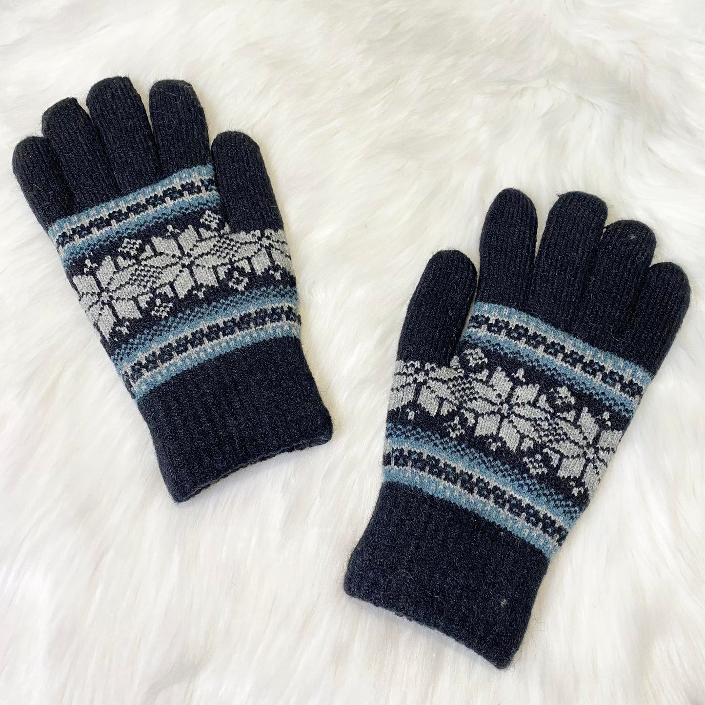 Men's Insulated Warm Hand Knit Gloves
